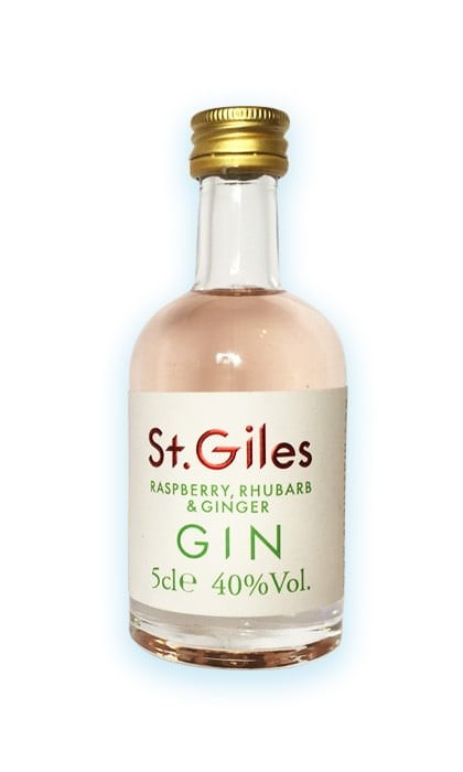 St. Giles Raspberry, Rhubarb & Ginger Gin 5cl Miniature