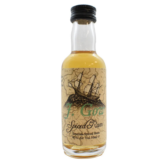 J. Gow Spiced Rum 5cl Miniature