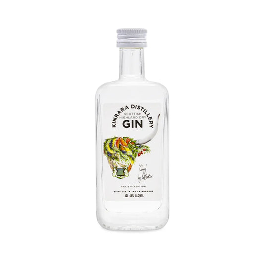 Kinrara Distillery Artists Edition Gin Featuring “Ginny” The Coo 5cl Miniature