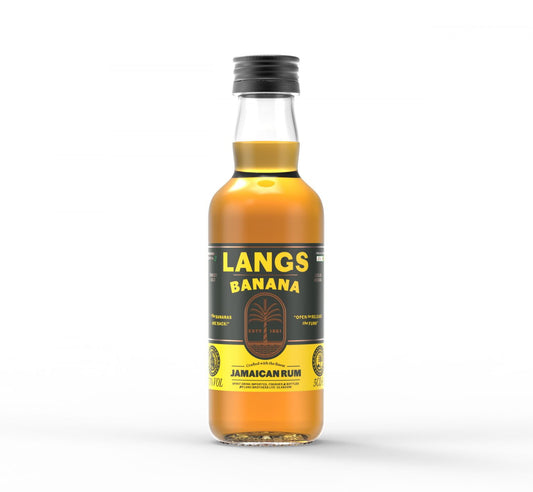 Langs Banana Jamaican Rum 5cl Miniature