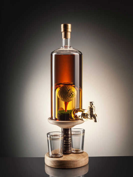 Golf Ball and Tee Refillable Whisky Decanter 350ml